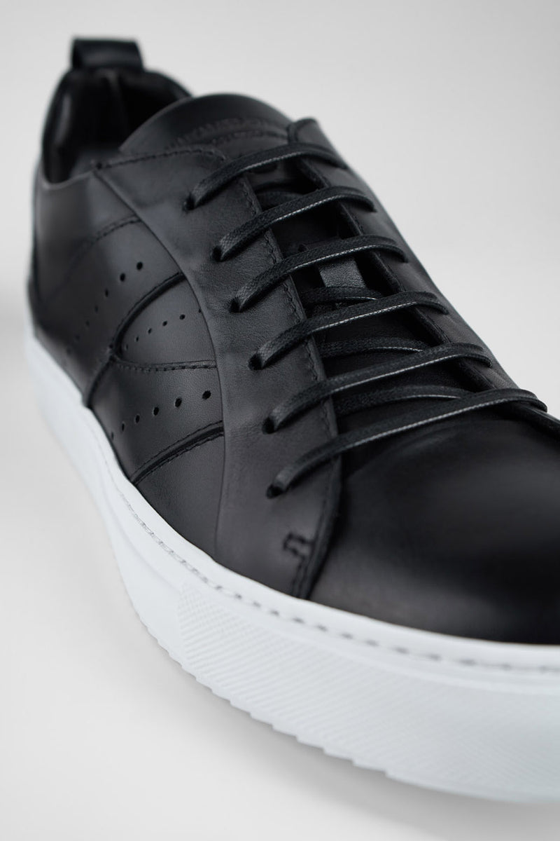 SKYE tuxedo-black ridge sneakers.