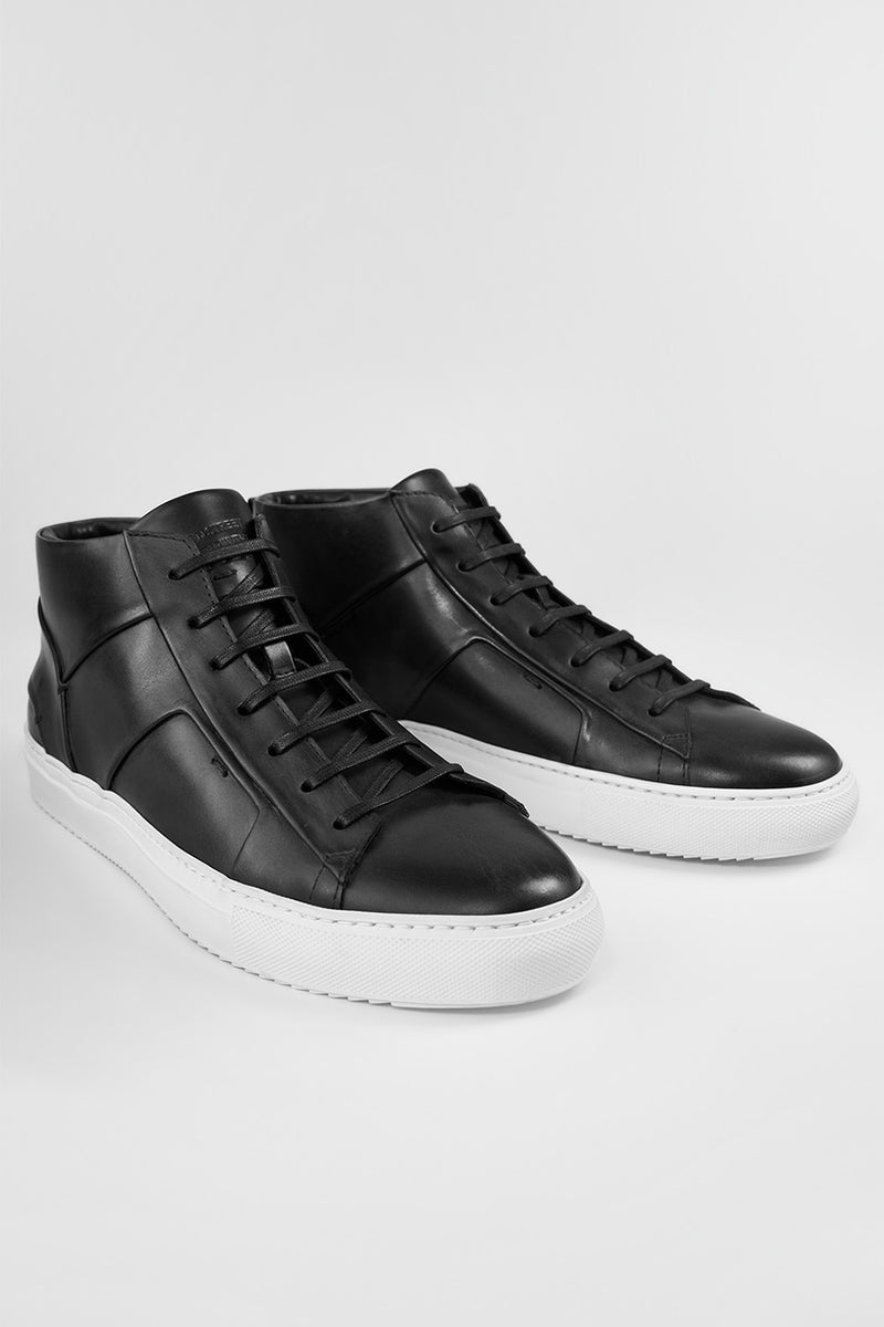 SKYE tuxedo-black folded mid sneakers untamed street – UNTAMED