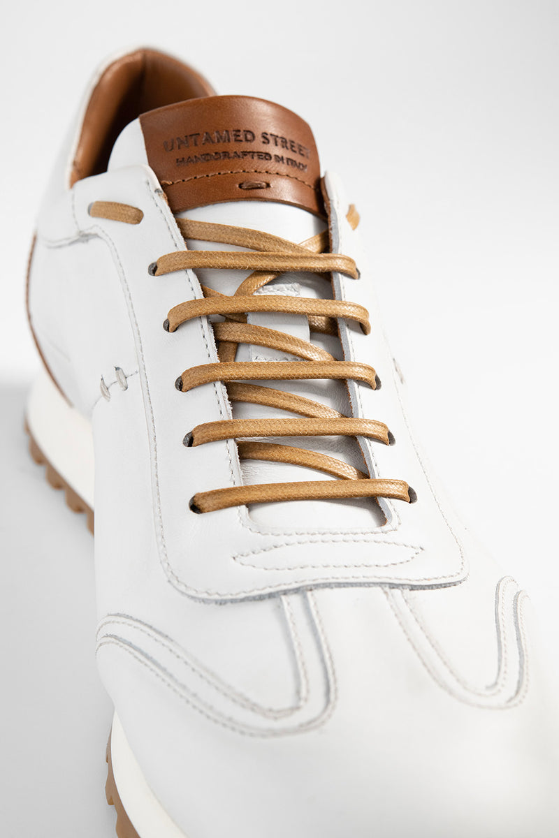 SOHO white-whisper wingtip runners.