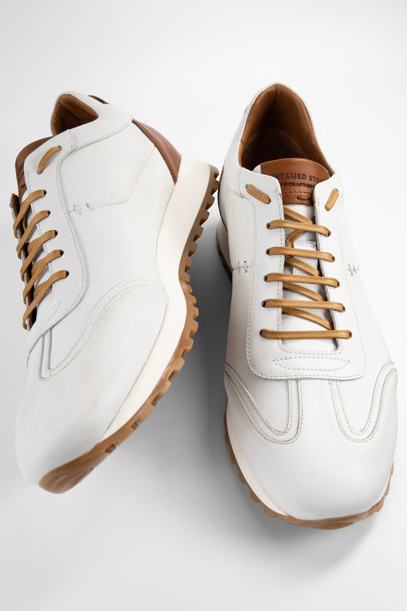 SOHO white-whisper wingtip runners.