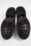 CAMDEN dark-moss suede ankle boots.