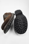 WARRICK java-brown suede derby shoes.
