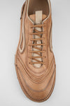 WYRE desert-tan nappa sneakers.