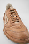 WYRE desert-tan nappa sneakers.
