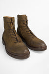 YALE tundra-brown welted oxford lace up boots.