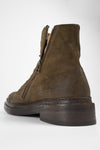 YALE tundra-brown welted oxford lace up boots.