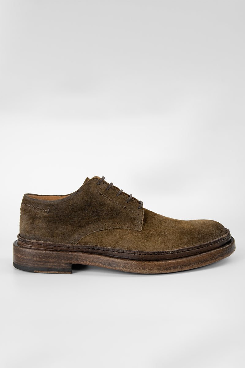 YORK tundra-brown suede welted derby shoes | untamed street – UNTAMED ...