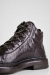 YORK rich-cocoa urban hiker welted boots.