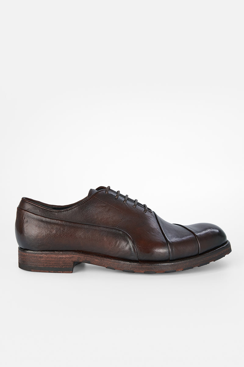 ASTON EDGE chestnut oxford shoes.