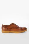 HAMPTON light-cognac brogue shoes.