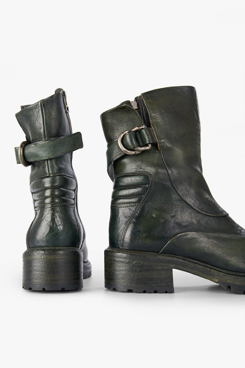 RADNOR dark-green buckle bikers.