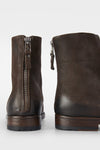 SLOANE coffee lace-up boots.