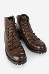 CAMDEN toasted-brown combat boots.