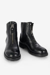 ASTON urban-black front-zip ankle boots.