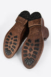 SLOANE chocolate commando boots.