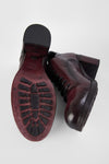 MADISON bordeaux lace-up shoes.