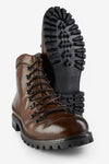 CAMDEN toasted-brown combat boots.