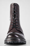 REGENT burnt-mauve lace-up boots.