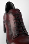 MADISON bordeaux lace-up shoes.