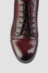 MADISON bordeaux lace-up shoes.