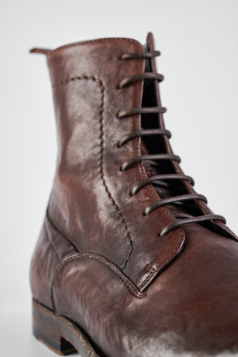 SLOANE chocolate commando boots.