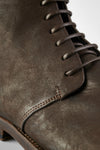 SLOANE coffee lace-up boots.