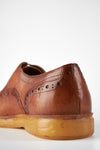 HAMPTON light-cognac brogue shoes.