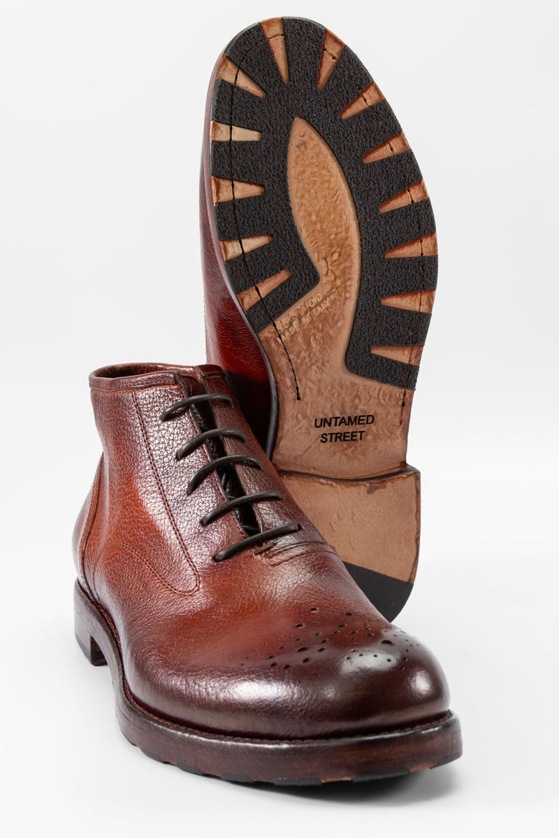ASTON brandy-brown chukka boots.