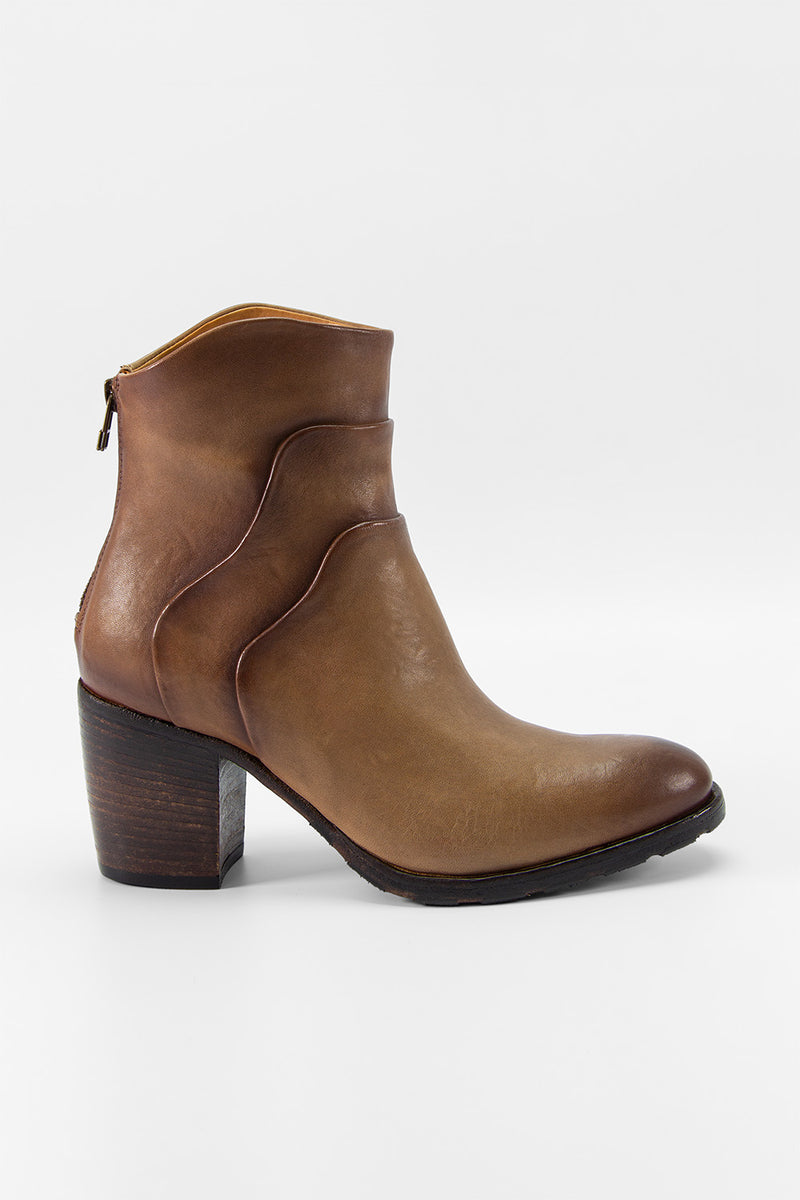 ASTON mocha-brown ankle boots.