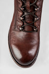 BERKELEY dark-hazel lace up boots.