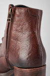 BERKELEY dark-hazel lace up boots.