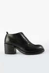 BERKELEY charcoal-black mid heel shoes.