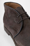 BROMPTON java-brown suede chukka boots.