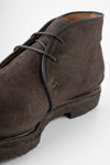 BROMPTON java-brown suede chukka boots.