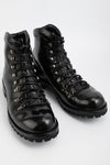 CAMDEN tar-black combat boots.