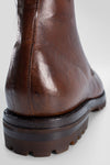 CAMDEN teak-brown ankle boots.
