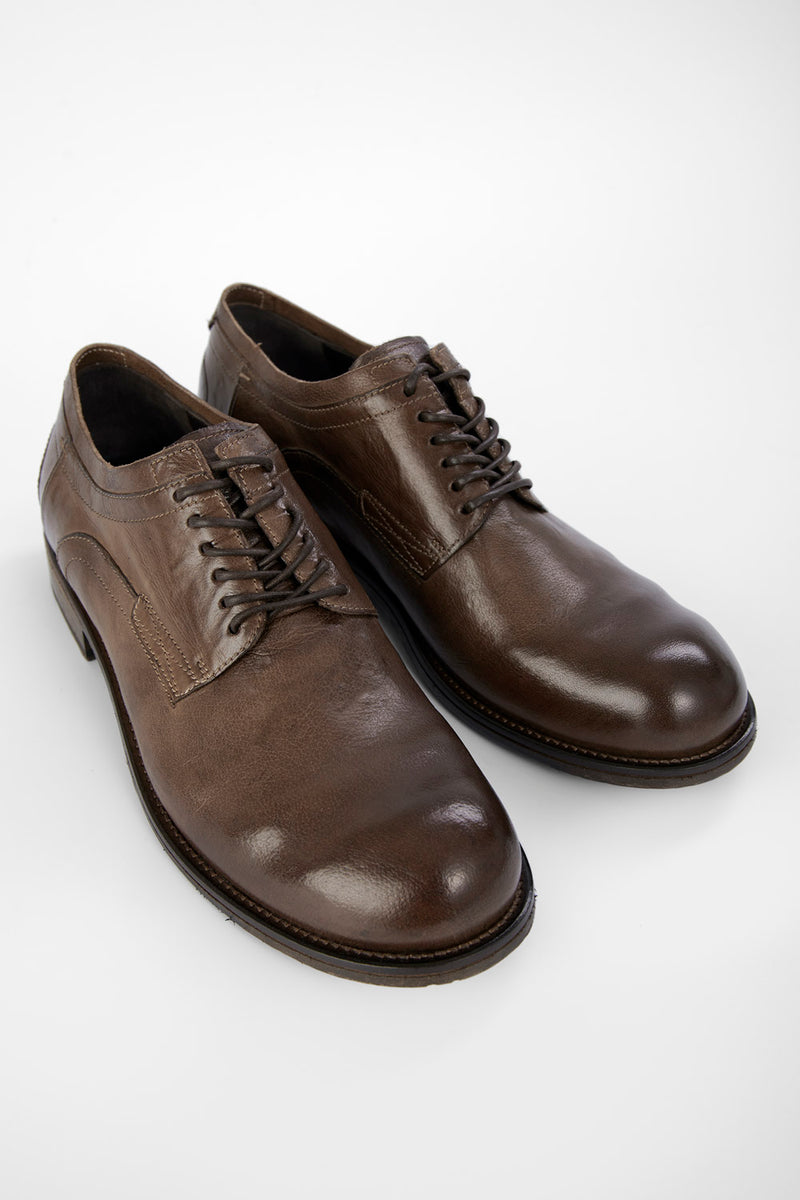 Men SHOES Derby CURZON Brown Bufalo-Leather UNTAMED STREET