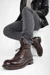Men BOOTS Military CURZON Brown Bufalo-Leather UNTAMED STREET