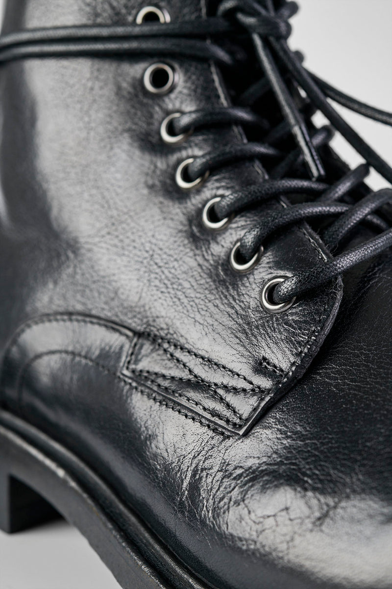 Men BOOTS Military CURZON Black Bufalo-Leather UNTAMED STREET