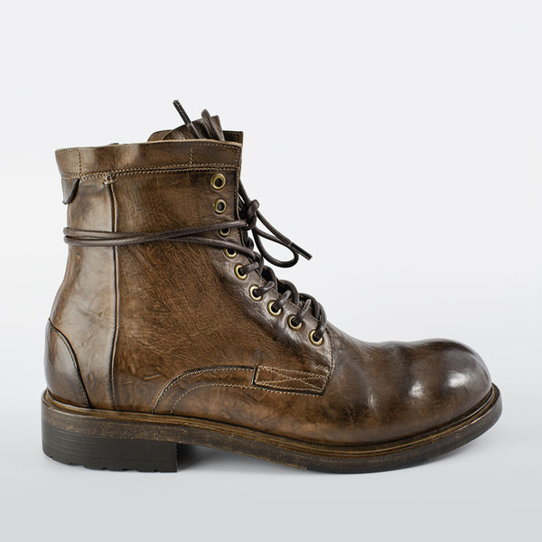 CURZON husk brown military boots untamed street UNTAMED STREET