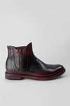 SLOANE burgundy-rich chelsea boots.