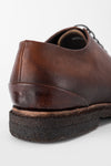 BROMPTON terra-brown derby shoes.