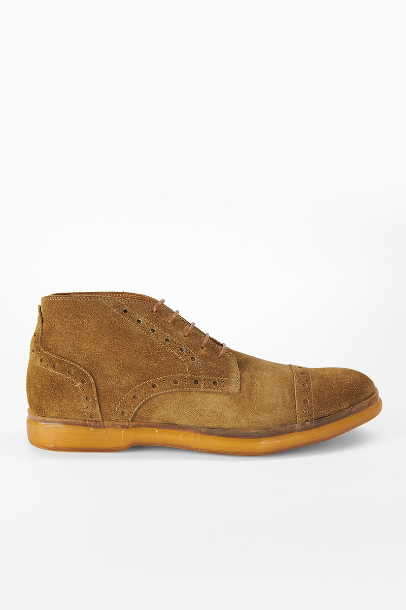 HAMPTON desert brown suede brogue chukka boots untamed street