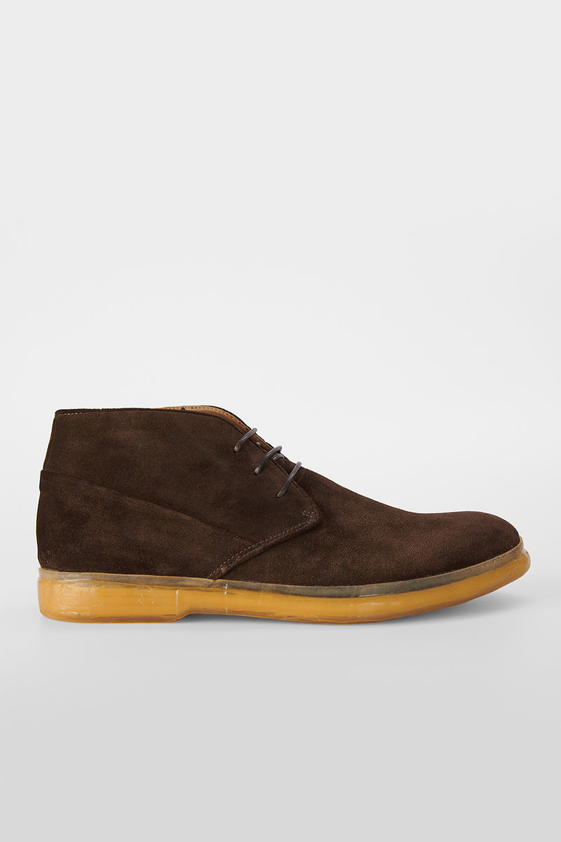 UNTAMED STREET Men Brown Suede-Leather Chukka Boots HAMPTON