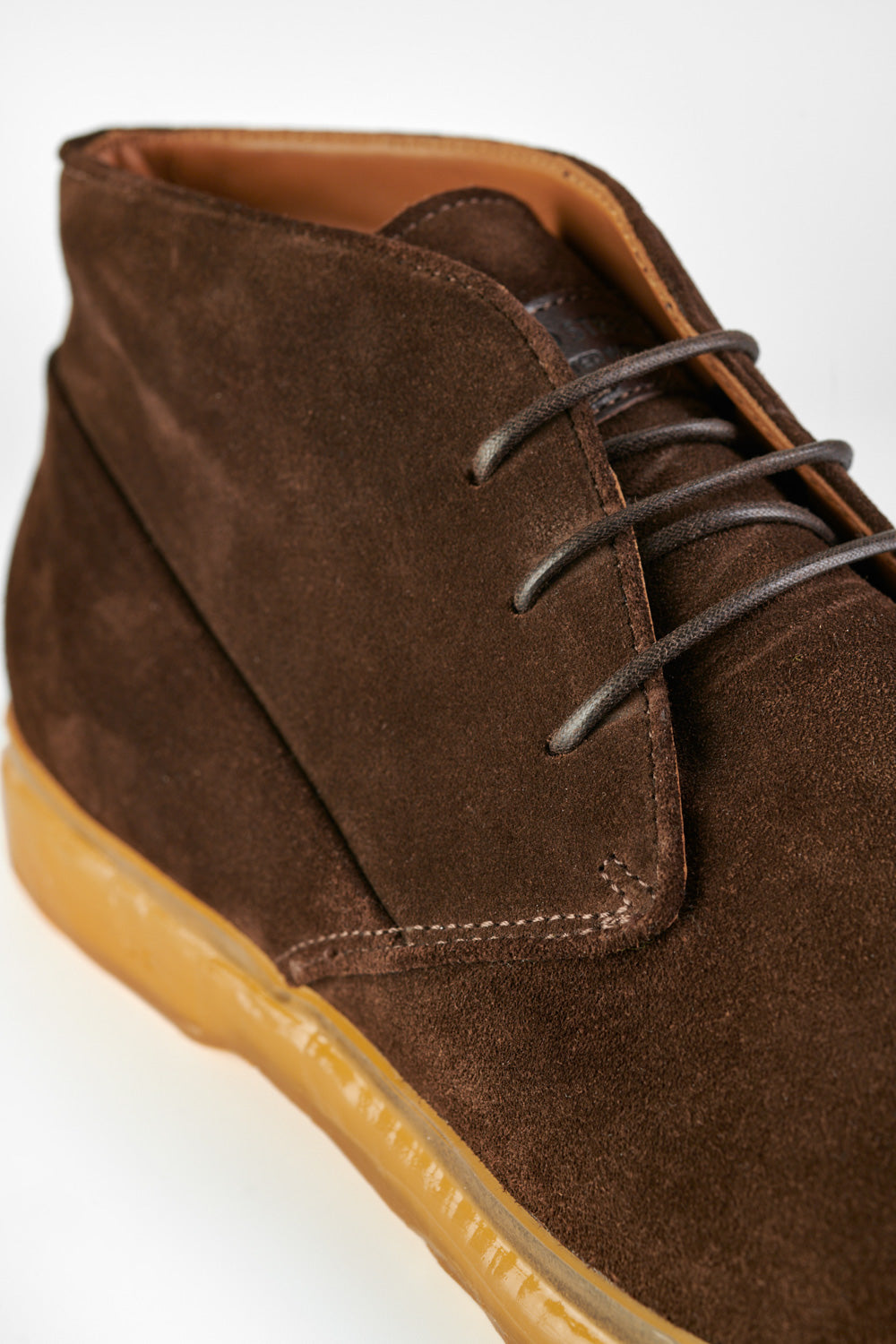 UNTAMED STREET Men Brown Suede-Leather Chukka Boots HAMPTON