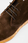 UNTAMED STREET Men Brown Suede-Leather Chukka Boots HAMPTON