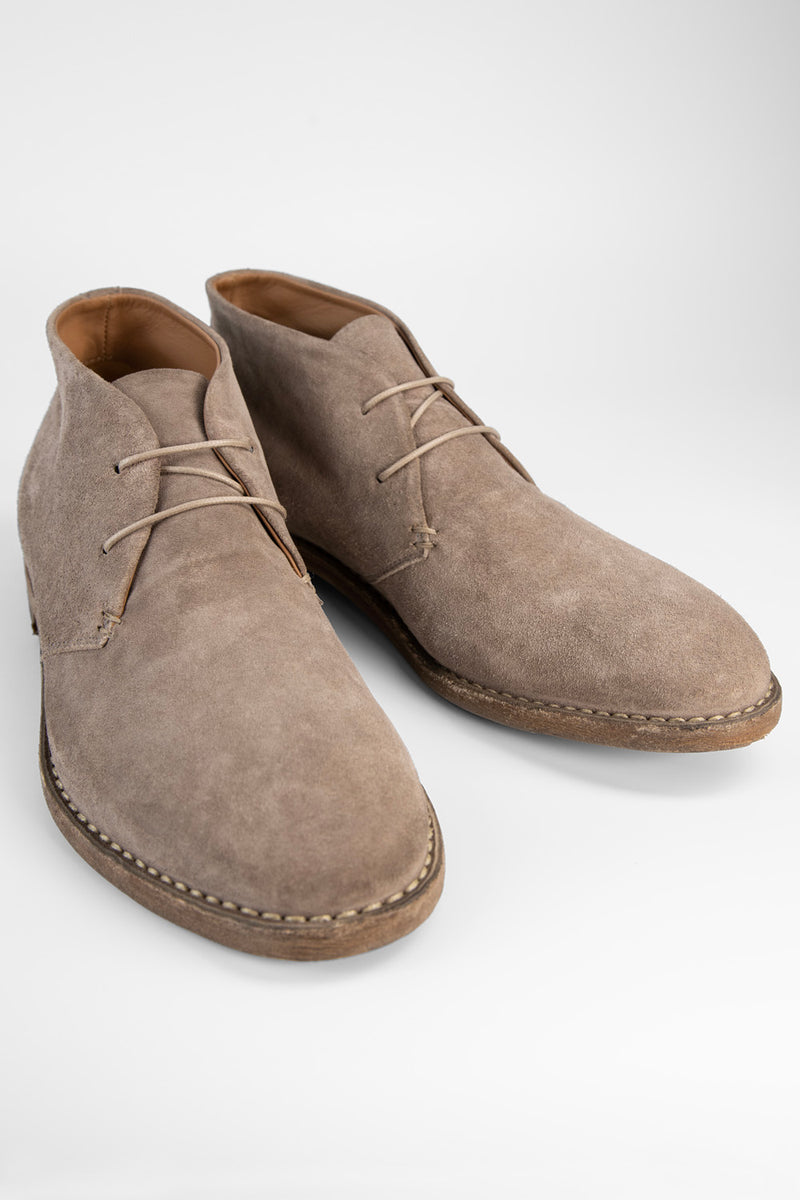 HAVEN sandstone suede chukka boots.