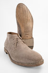 HAVEN sandstone suede chukka boots.