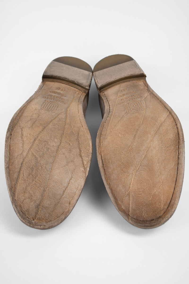 HAVEN sandstone suede chukka boots.