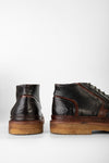 HOVE espresso-black welted chukka boots.